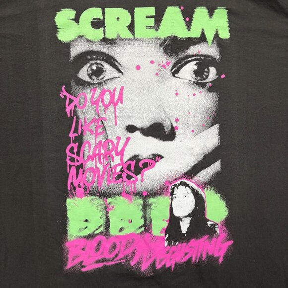 Bloody Disgusting x Scream “Do You Like Scary Movies” Graphic T-Shirt Size Extra - Picture 2 of 4